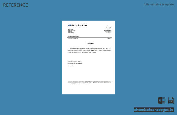 Beispiel für eine Referenzansicht zur Schließung einer Bank in Yorkshire, Vereinigtes Königreich